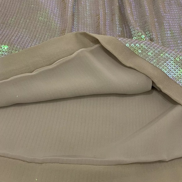 BCBG MaxAzria NWOT Sequin Glam Mini Skirt Women’s size L - Picture 8 of 12